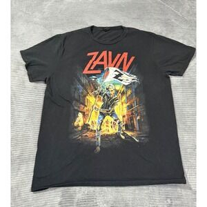 THE CONCERT TEE ZAVN, Men's XL Black Short Sleeve Tee Shirt